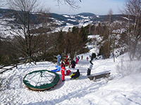 Jeux d'hiver sur place