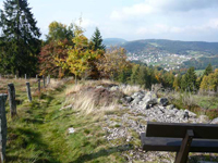 Vue du site depuis le sentier du Blaireau (boucle de 3,5km à partir des chalets)